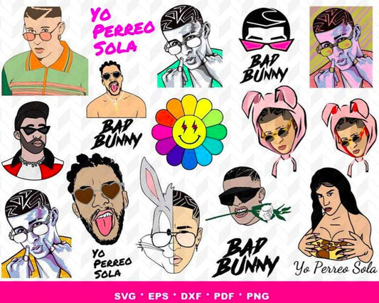 430+ Bad Bunny SVG,Bundle bad bunny svg, digital download