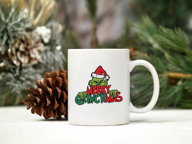 Merry Grinchmas Santa Claus Hat Christmas SVG,  Christmas SVG.