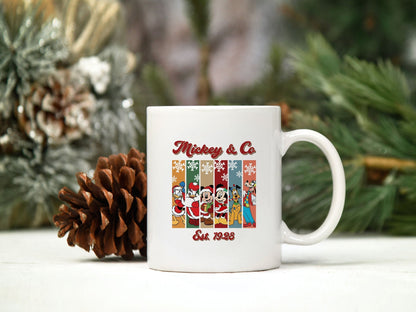 Mickey & Co Est.1928 PNG, Mickey Mouse Christmas PNG File.