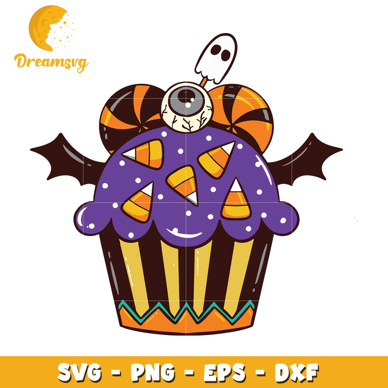 Halloween Cake and bat svg