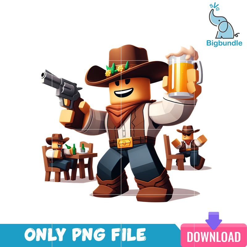 Roblox Cartoon Cowboy Era PNG