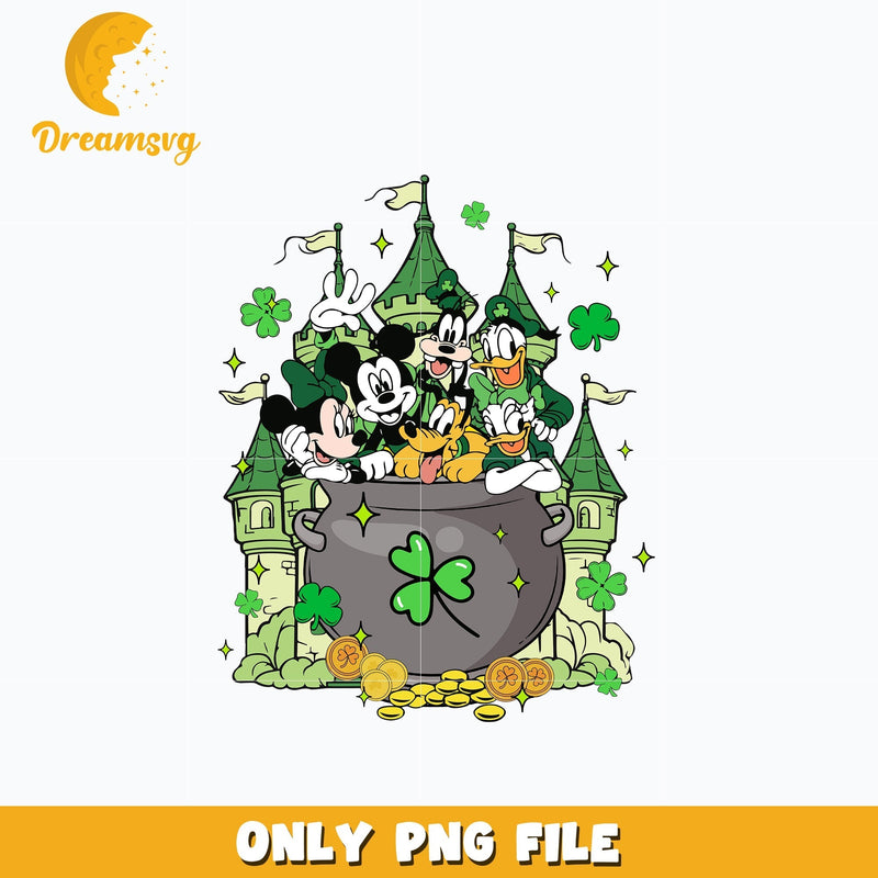 Mickey Catsel st patrick's day Png