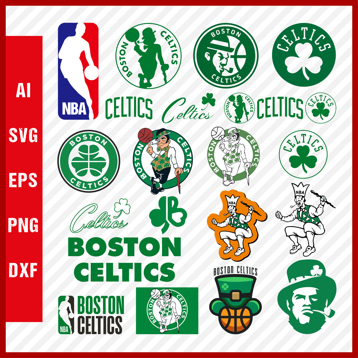 Boston Celtics Svg Logo, Boston Celtics Png Logo, NBA Celtics Clipart
