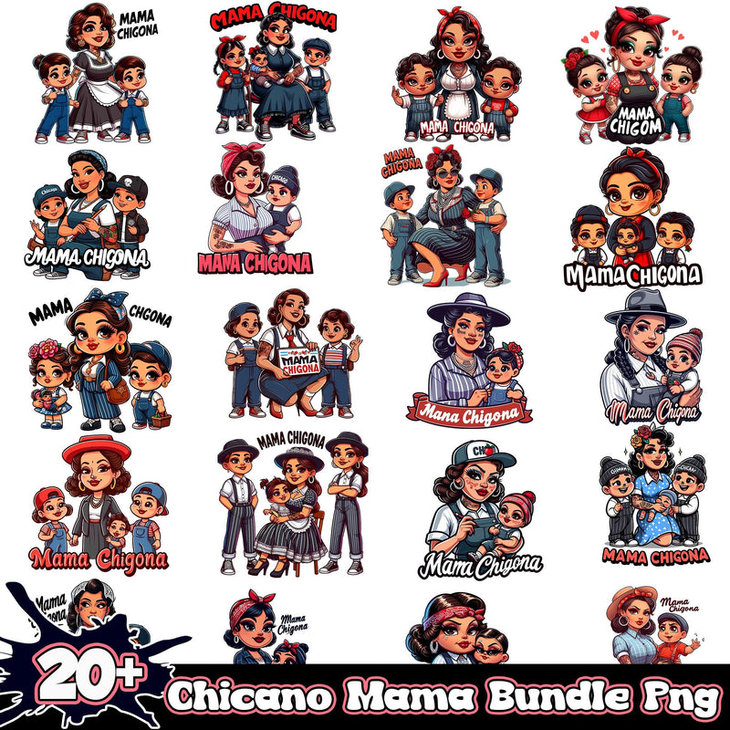 Chicano Mama Bundle 20+ PNG