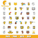 Children in need bears design svg, children in need svg