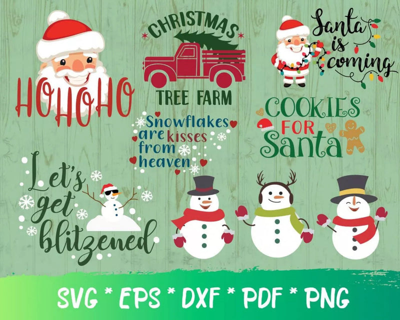 Christmas Svg Files for Cricut and Silhouette - Clipart Images