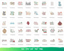Christmas Svg Files for Cricut and Silhouette - Clipart Images
