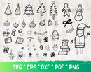 Christmas Svg Files for Cricut and Silhouette - Clipart Images