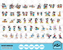 Classic Mickey and Friends clipart bundle, svg cut files for Cricut / Silhouette, Mickey & friends png