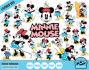 Classic Minnie Mouse clipart bundle, Minnie svg cut files for Cricut / Silhouette, Minnie Mouse png