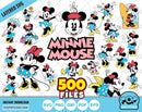Classic Minnie Mouse BIG BUNDLE 500 files, Minnie svg cut files for Cricut / Silhouette, Minnie Mouse png