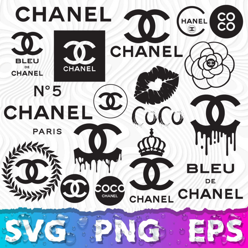Coco Chanel Logo SVG, Chanel Logo PNG, Chanel SVG For Cricut, Chanel Logo Transparent, Chanel Logo Drip