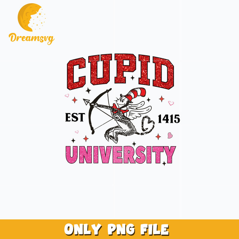 Dr Seuss cupid university est 1415 png