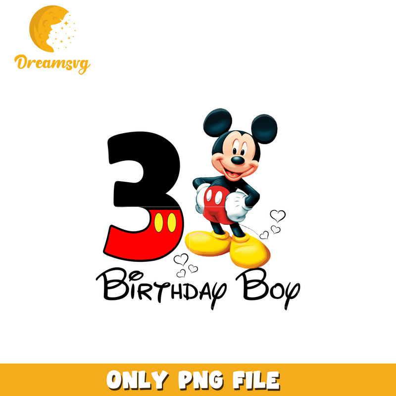 Mickey disney birthday boy png