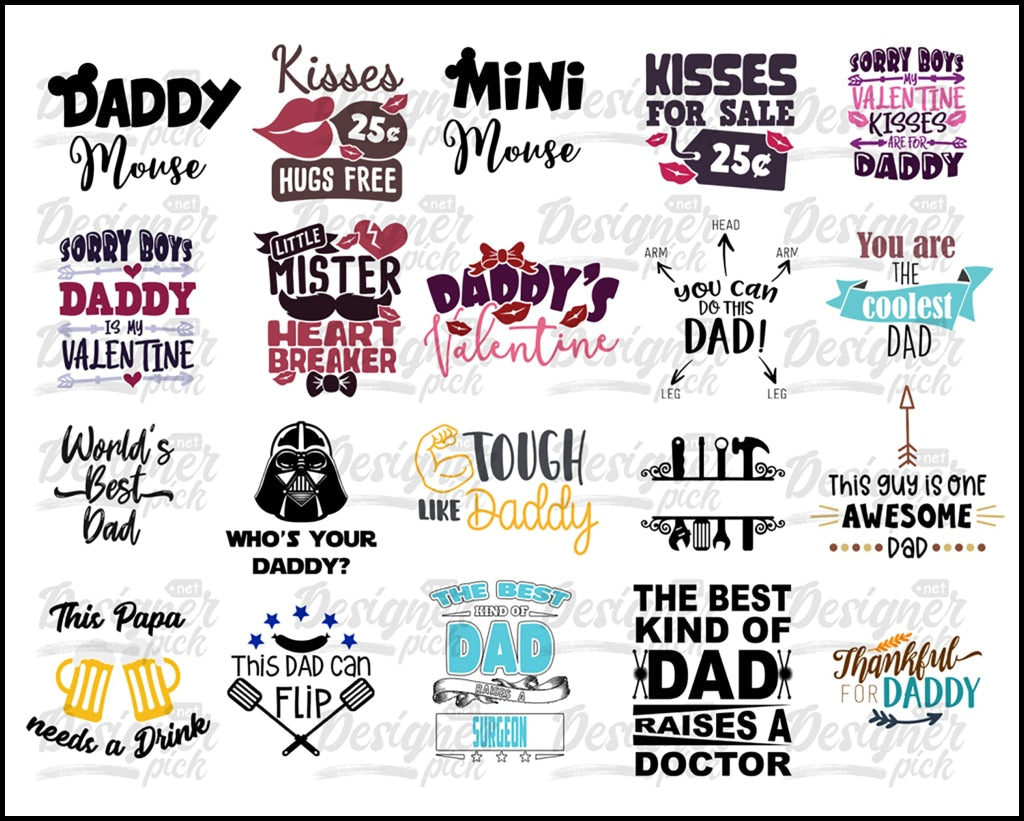 Dad SVG Bundle - Digital download