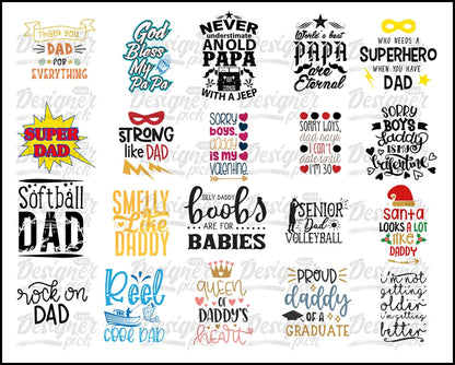 Dad SVG Bundle - Digital download