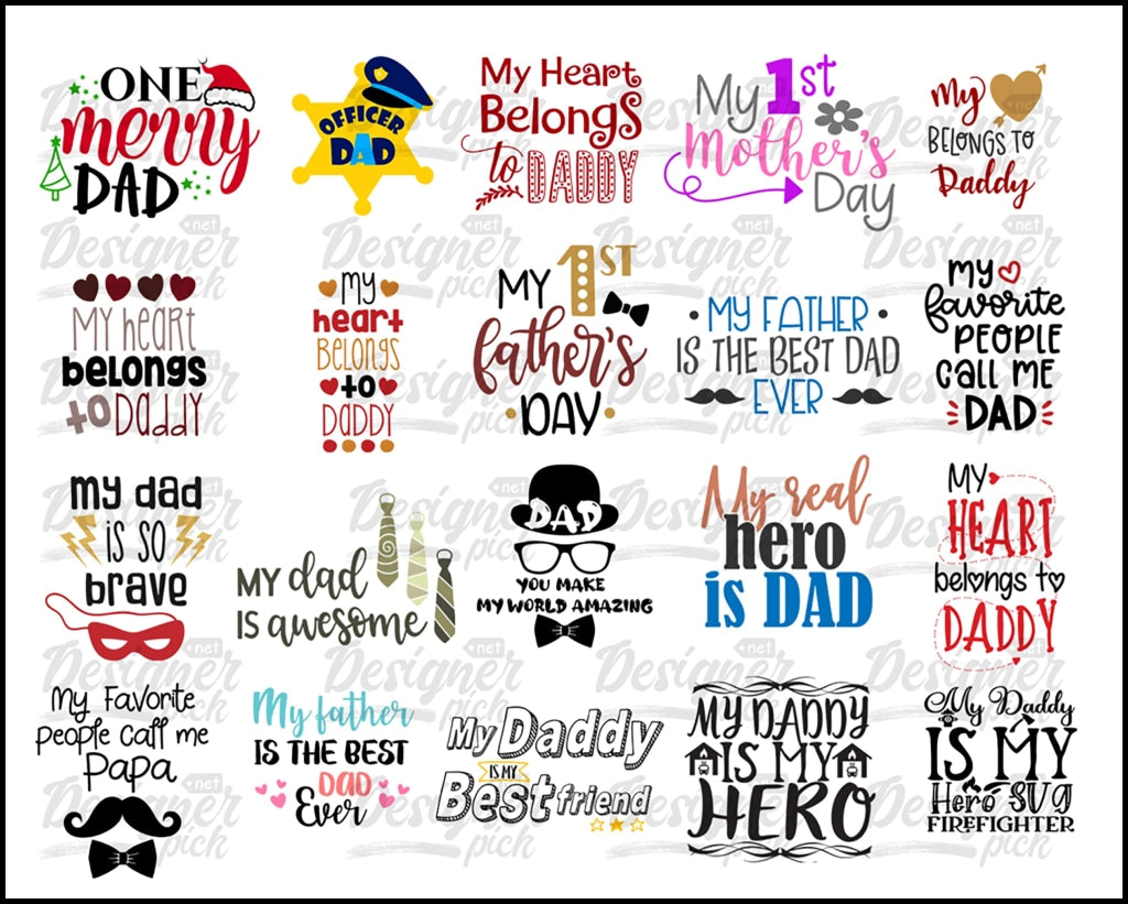 Dad SVG Bundle - Digital download