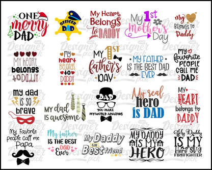 Dad SVG Bundle - Digital download