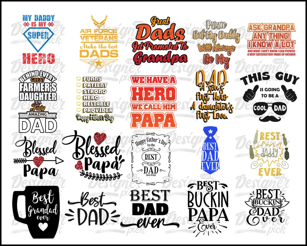 Dad SVG Bundle - Digital download