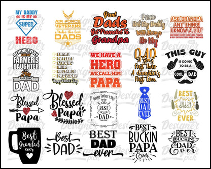 Dad SVG Bundle - Digital download