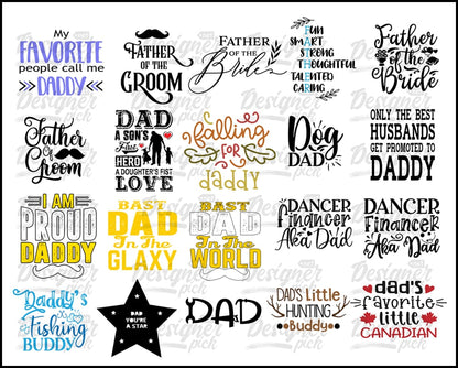 Dad SVG Bundle - Digital download