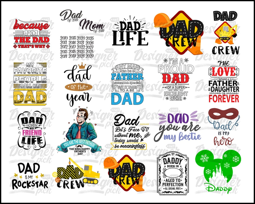 Dad SVG Bundle - Digital download