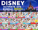 Disney SVG Bundle, Disney Castle SVG, Minnie Mouse Face SVG, Minnie Ears SVG, Mickey Mouse SVG For Cricut, Mickey Head SVG