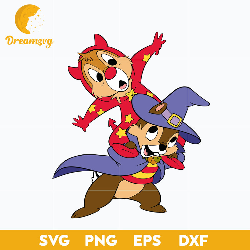 Chip 'n Dale Haloween Svg, Chip 'n Dale: Rescue Rangers svg, Halloween Svg, png, dxf, eps digital file.