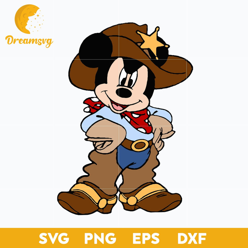 Mickey Cowboy Svg, Mickey Halloween Svg, Mickey Svg, Halloween Svg, png, dxf, eps digital file.