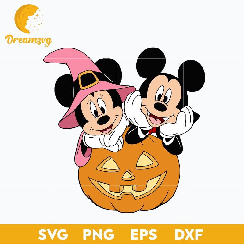 Mickey and Minnie Halloween Svg, Mickey Halloween Svg, Minnie halloween Svg, Halloween Svg, png, dxf, eps digital file.