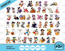 Disney Halloween clipart bundle, Mickey and Friends Halloween SVG cut files for Cricut / Silhouette, Halloween png