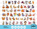 Disney Halloween 100 cliparts bundle, SVG cut files for Cricut / Silhouette,  Disney Halloween png