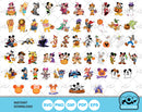 Disney Halloween 100 cliparts bundle, SVG cut files for Cricut / Silhouette,  Disney Halloween png