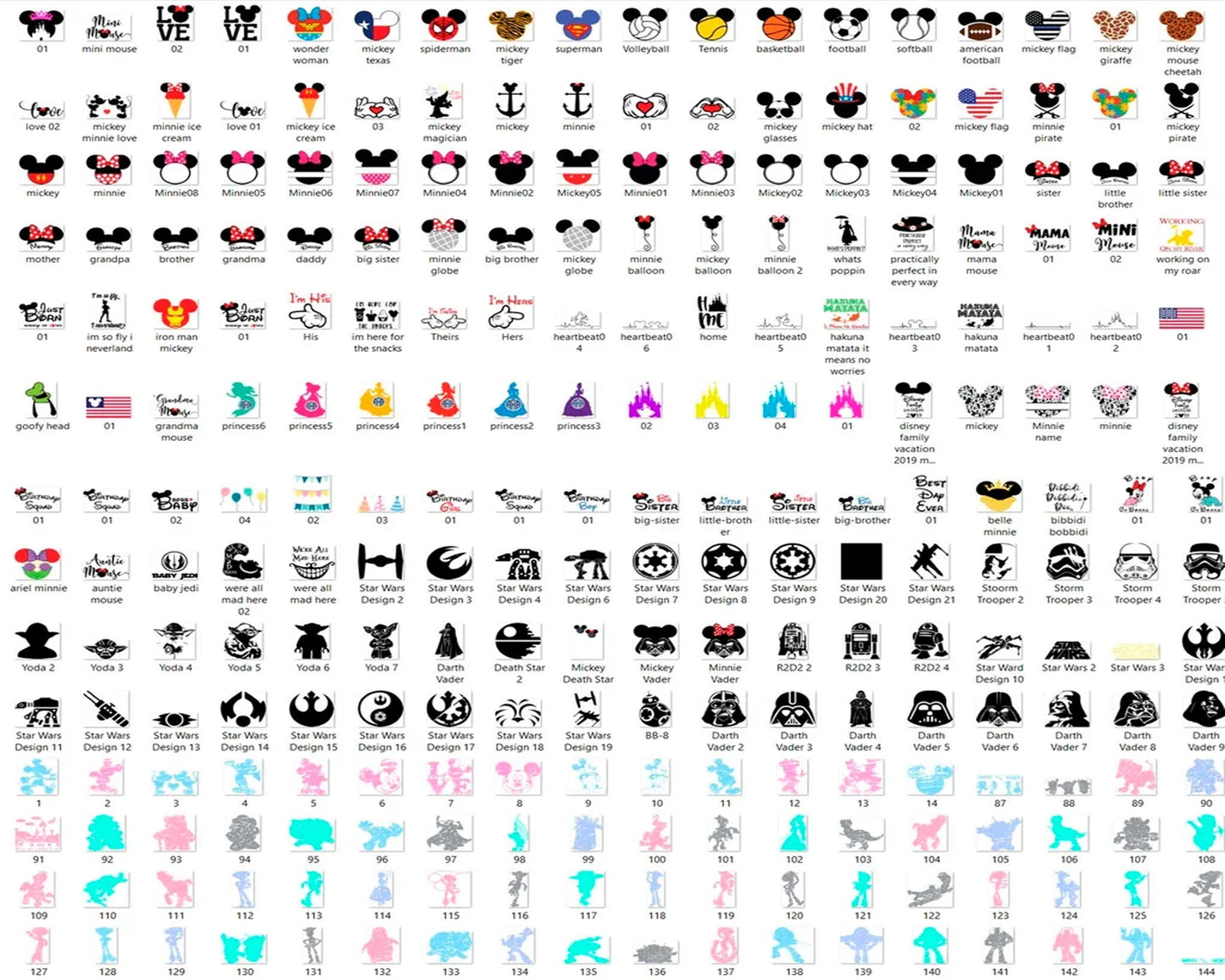 6000+ Disney Bundle svg, Fun Disney bundle, Disney svg bundle, Big bundle SVG and for cricut files, Clipart Svg