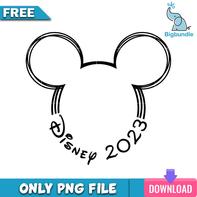 Mickey disney 2023 png, disney png, Digital download.