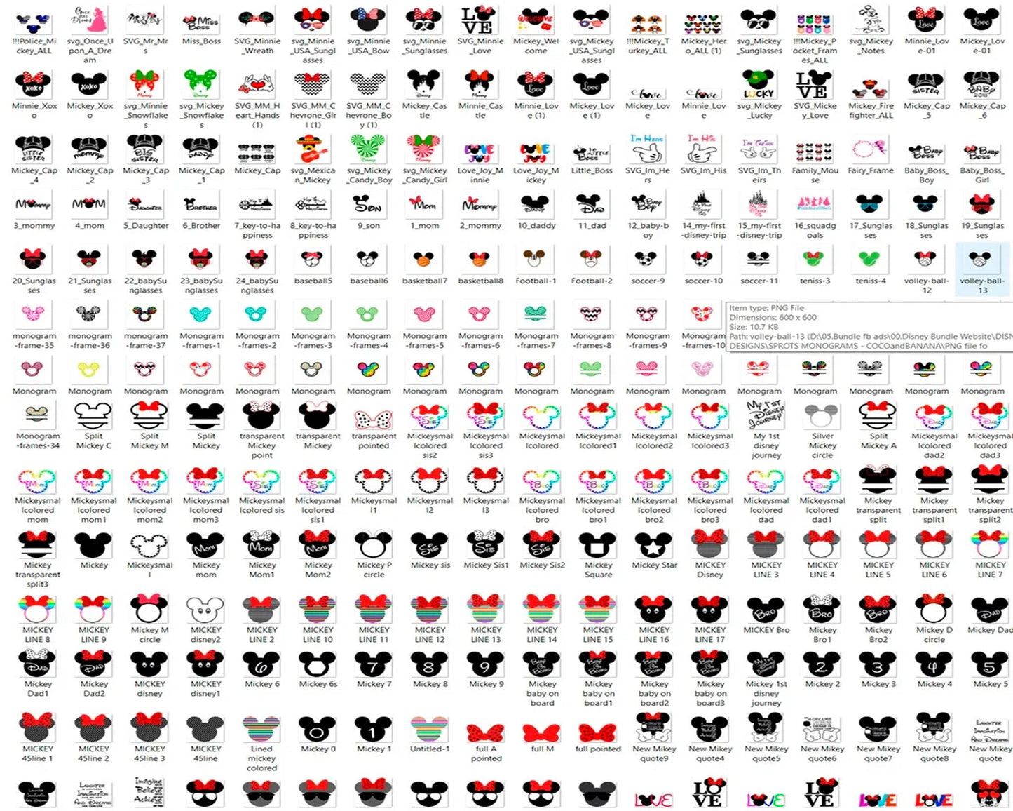 6000+ Disney Bundle svg, Fun Disney bundle, Disney svg bundle, Big bundle SVG and for cricut files, Clipart Svg