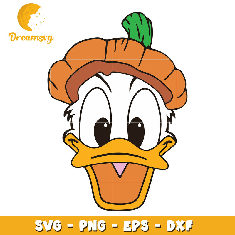 Donald Duck pumpkin head svg, Halloween svg