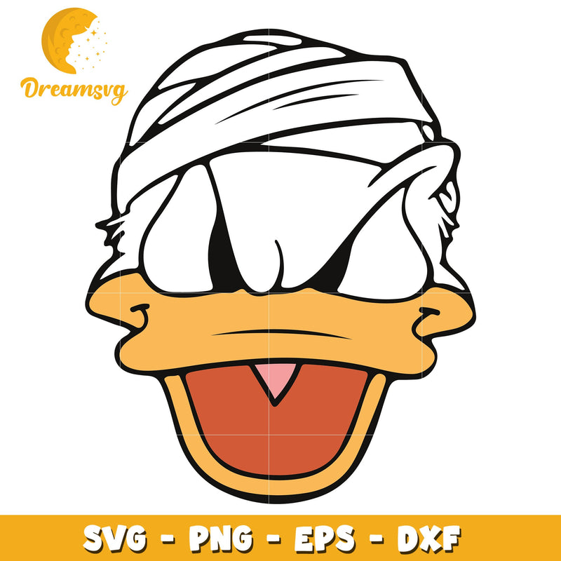 Donald duck mummy svg, Halloween svg