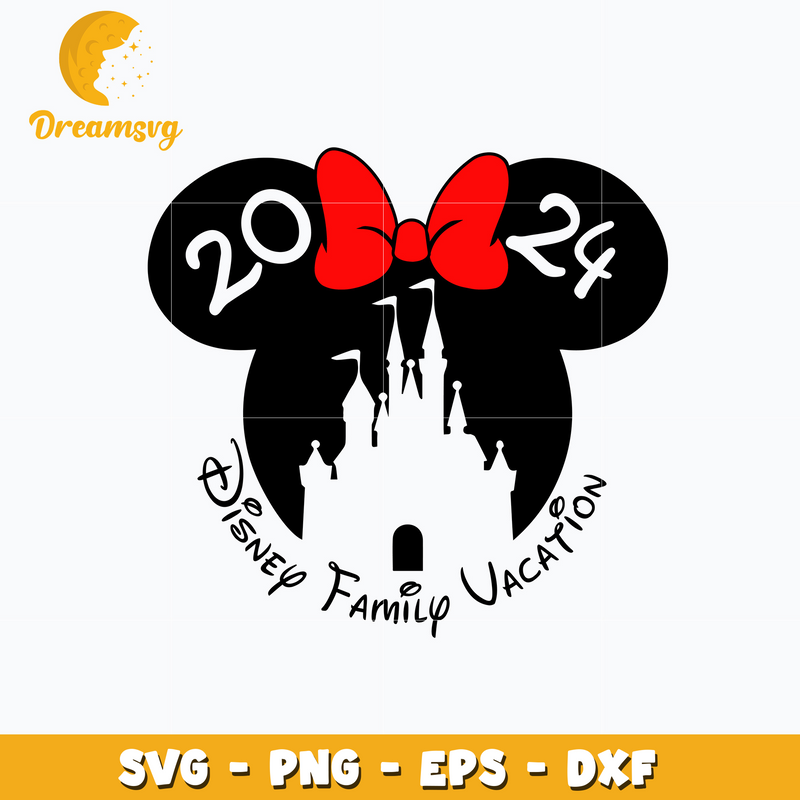 Minnie disney family vacation 2024 svg