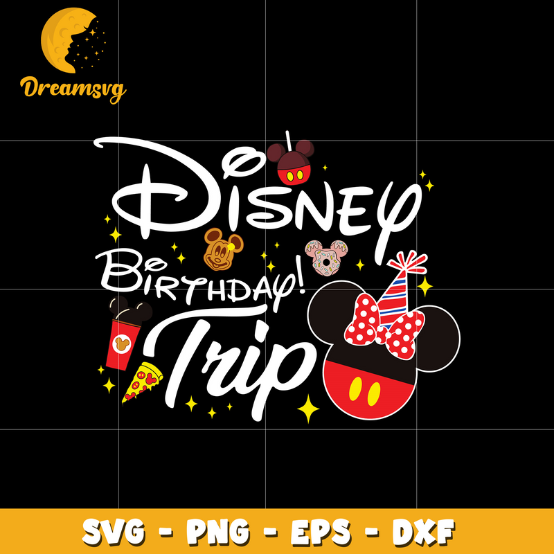 Disney minnie birthday trip svg