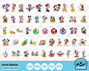 Disney Christmas 100 Cliparts bundle, Mickey Mouse Christmas SVG cut files for Cricut / Silhouette, PNG, instant download