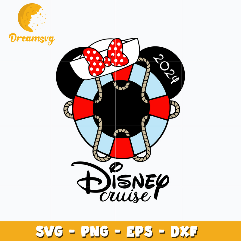 Minnie mouse disney cruise 2024 svg