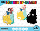Classic Princesses BIG BUNDLE 500 files, Disney Princess svg cut files for Cricut / Silhouette, Princess png