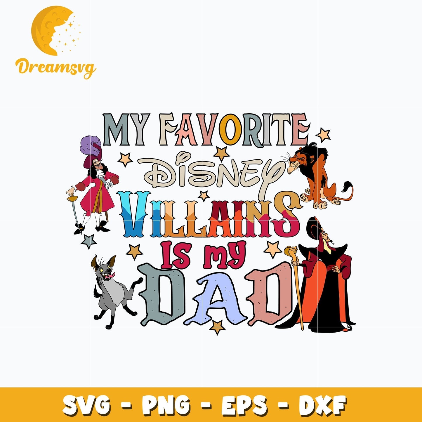 My Favorite Disney Villain Is My Dad svg