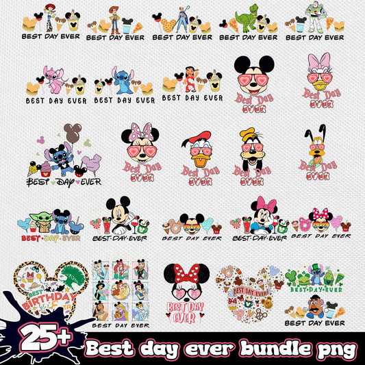 Disney best day ever png bundle