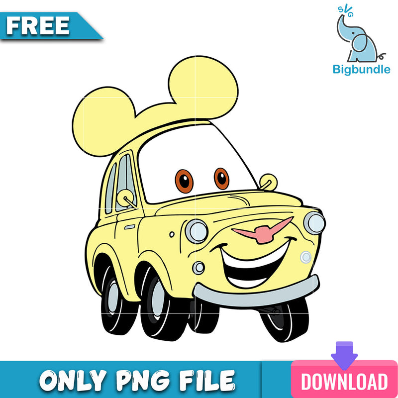 Luigi disney car png, disney png, Digital download.