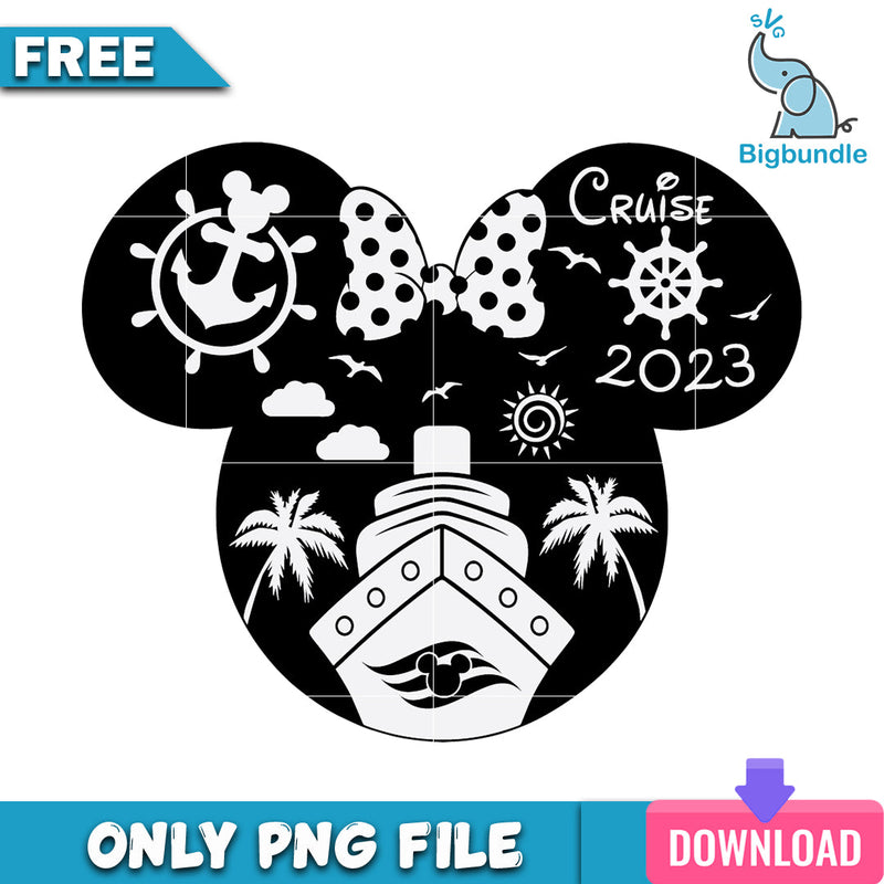 Minnie cruise 2023 png, disney png, Digital download.