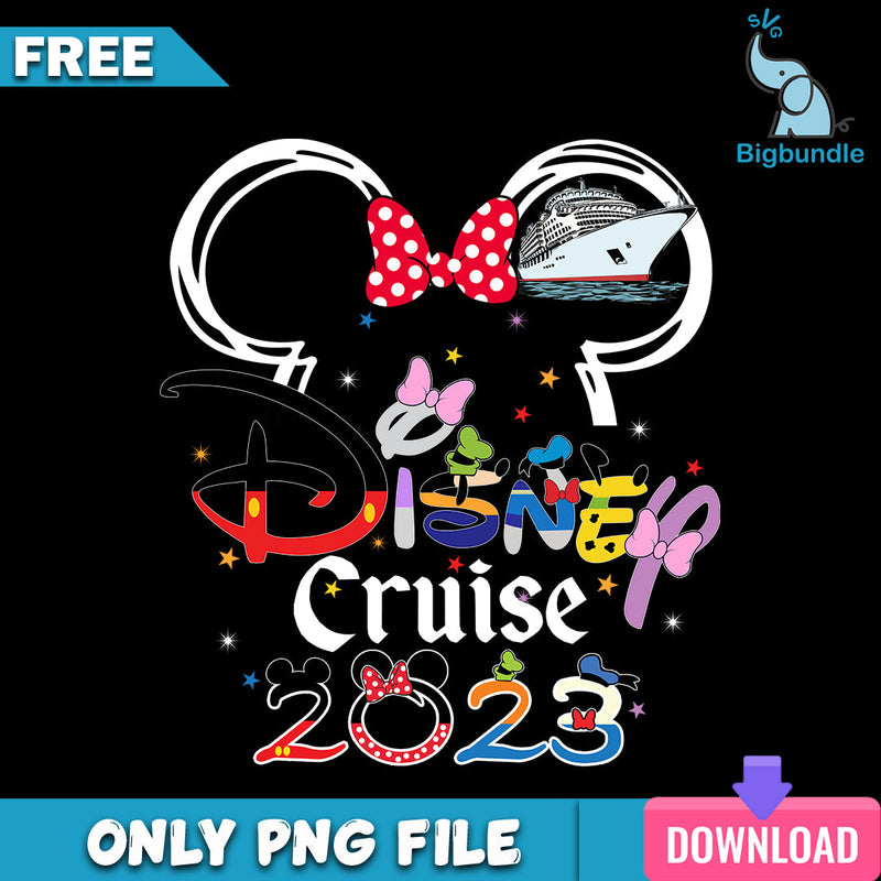 Minnie disney cruise 2023 png, disney png, Digital download.