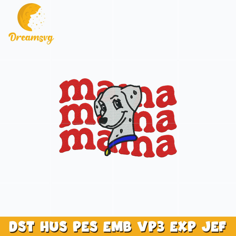 Perdita Mama embroidery design