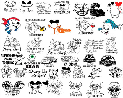 9000+ Disney Halloween bundle svg, Horror disney characters svg, png, eps, dxf, pdf, Digital file